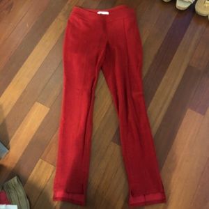 Derek Lam Red Wool Pants